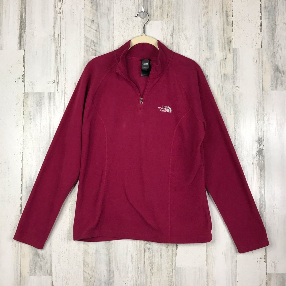 The North Face women's mulberry quarter zip fleece